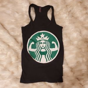 Starbucks muscle shirt